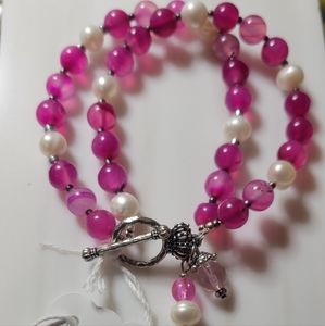 Bracelets handcrafted from natural stone beads. Different sizes and colors.